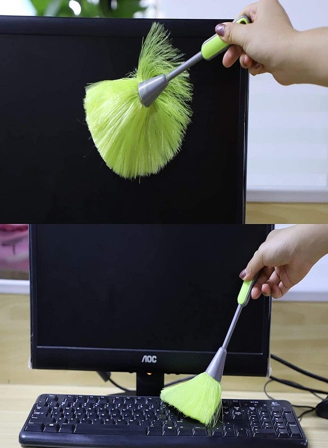 LIRABS 3 Pieces Pack Fluffy Microfiber Kitchen Duster Laptop Keyboard Brush Computer Screen Cleaner Tool, Multicolor - Image 5